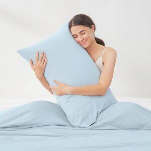 Cooling Pillow Cases, Soft & Silky, Blue, Standard Size (20x26)